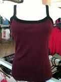 Blusa de alcinha preta s/ opção de cor